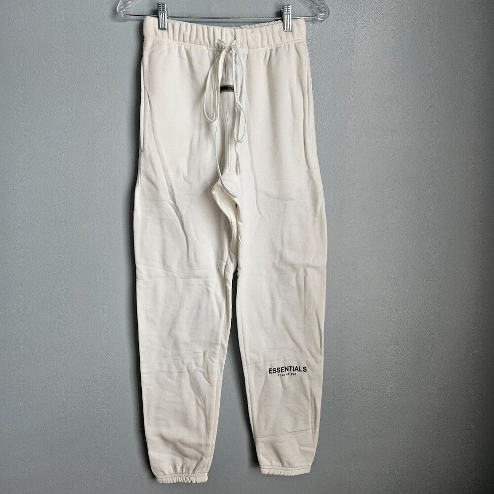 Essentials Fear of God Men’s Oatmeal Polar Fleece Lounge Pant Joggers Size S